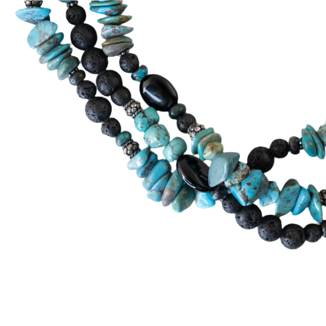 Paige Wallace 3 Strand Bead Necklace