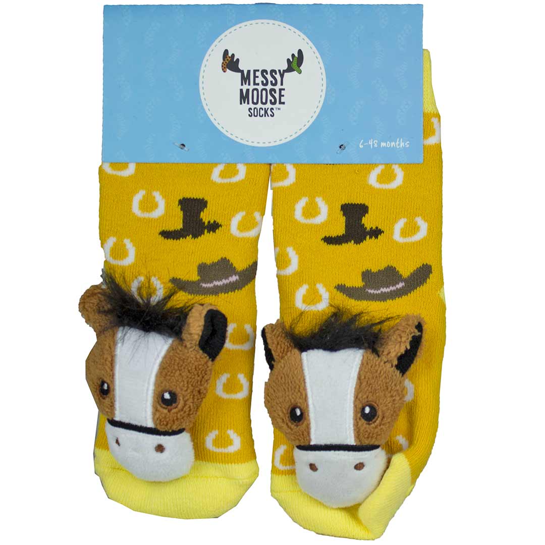 Messy Moose Baby Horse Socks