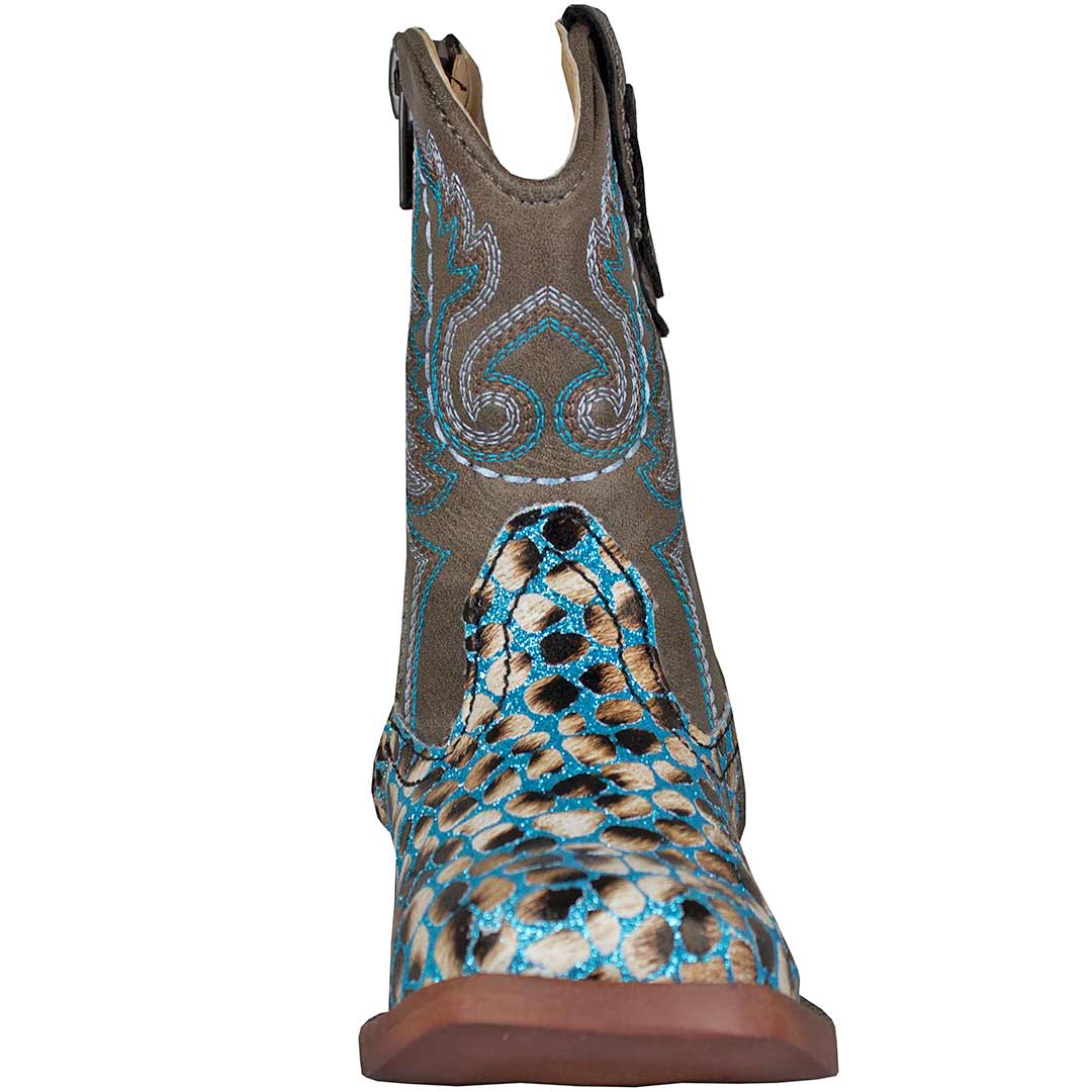 Roper Toddler Girls' Glitter Leopard Cowgirl Boots