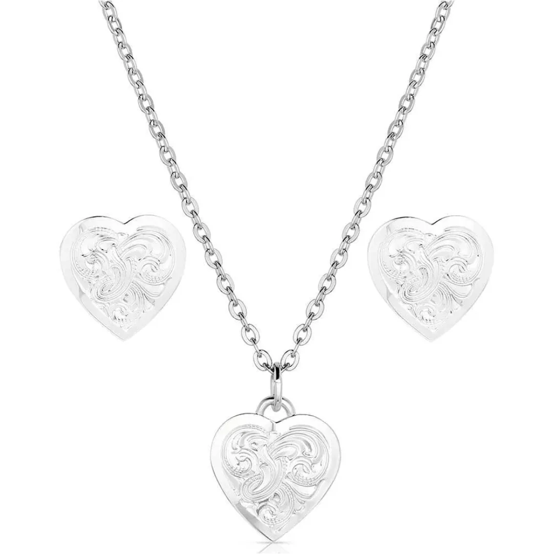 Montana Silversmiths Women's Pure Heart Jewelry Set