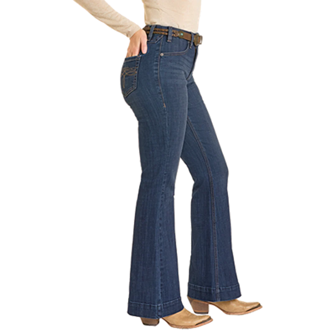 Rock & Roll Denim Women's Boot Stitch Trousers Jeans