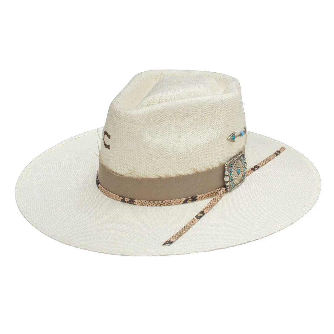 Charlie 1 Horse Women's Spear Point Straw Cowboy Hat