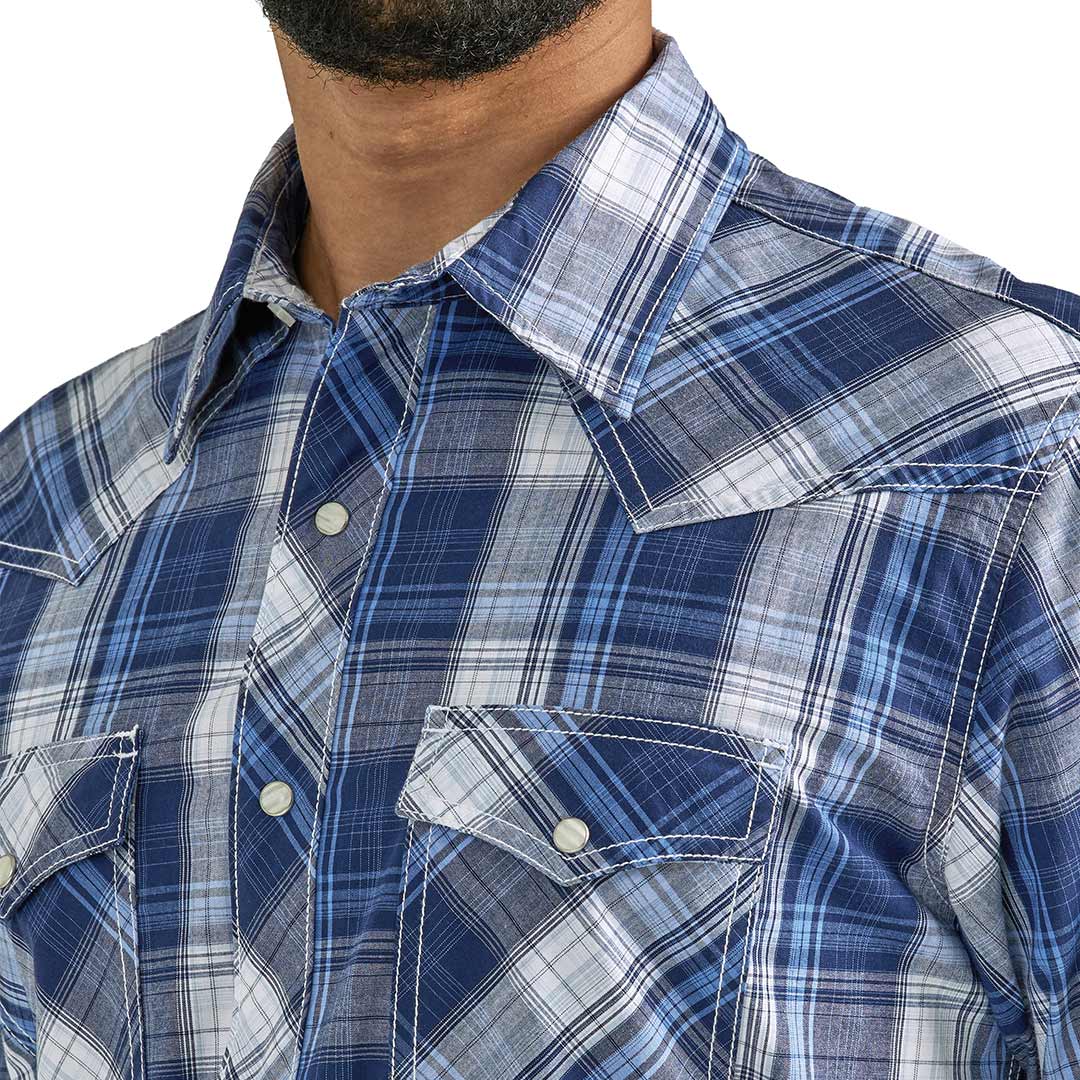 Wrangler Men's 20X Competition Advanced Comfort Plaid Snap Shirt