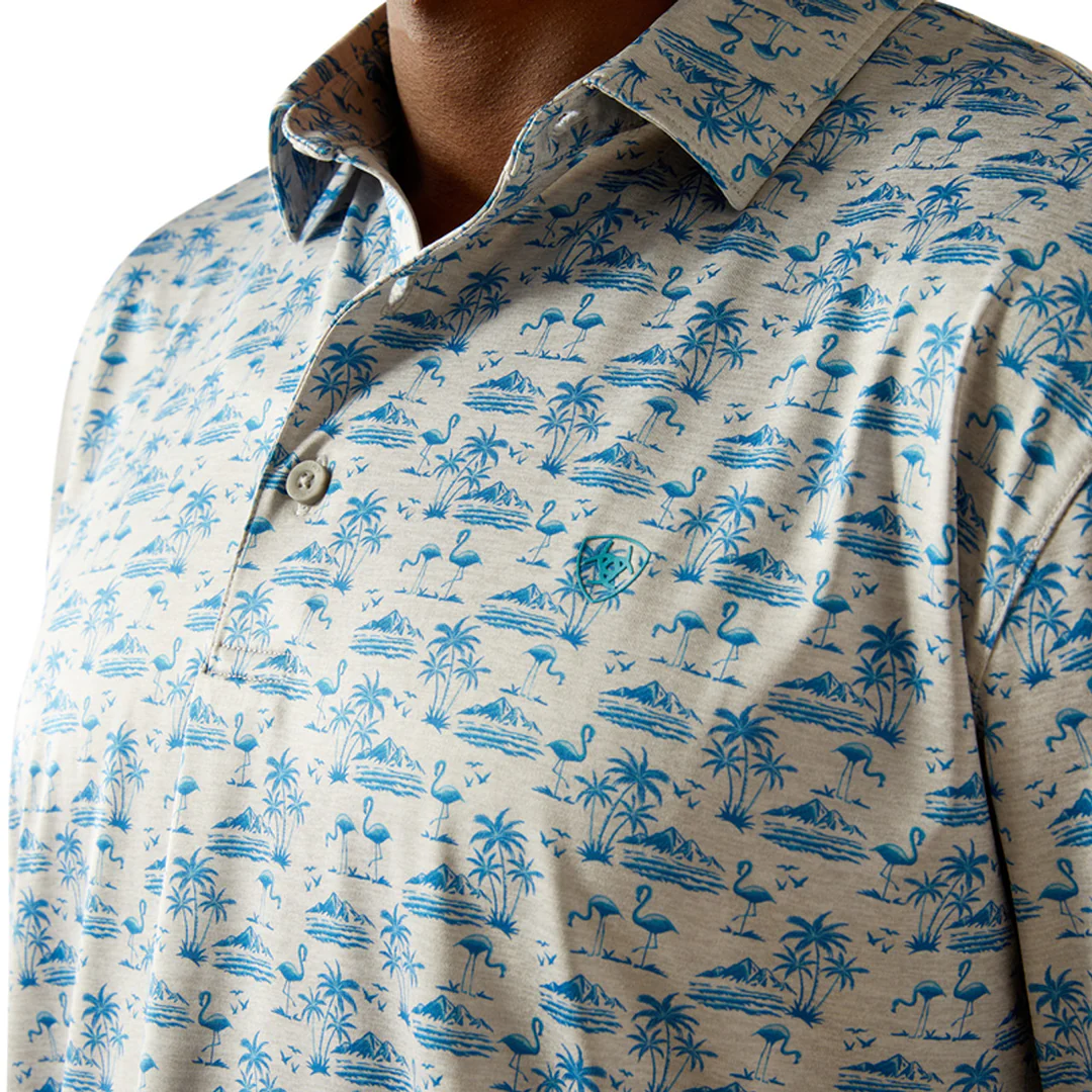 Ariat Men's All Over Print Polo