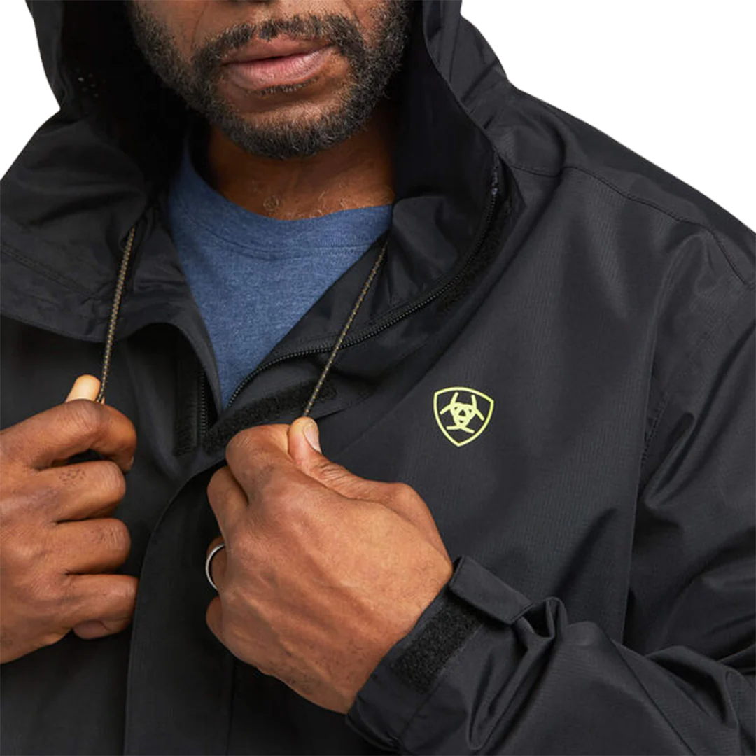 Ariat Men's Rebar Stormshell Logo Waterproof Jacket
