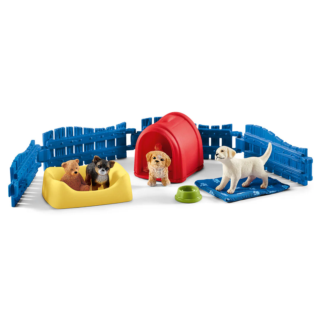 Schleich Puppy Pen Set Toy
