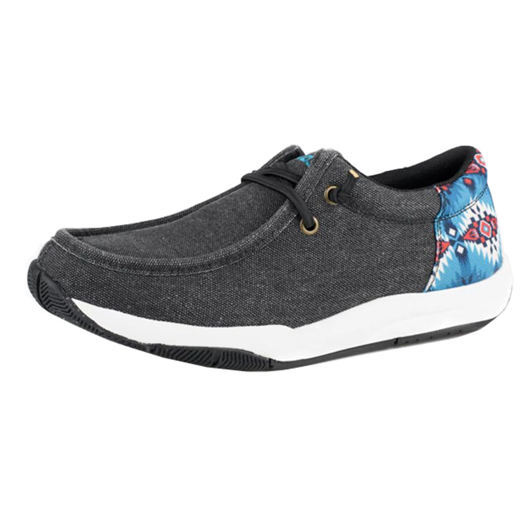 Roper Women's Aztec Accent Canvas Slip-On Shoes