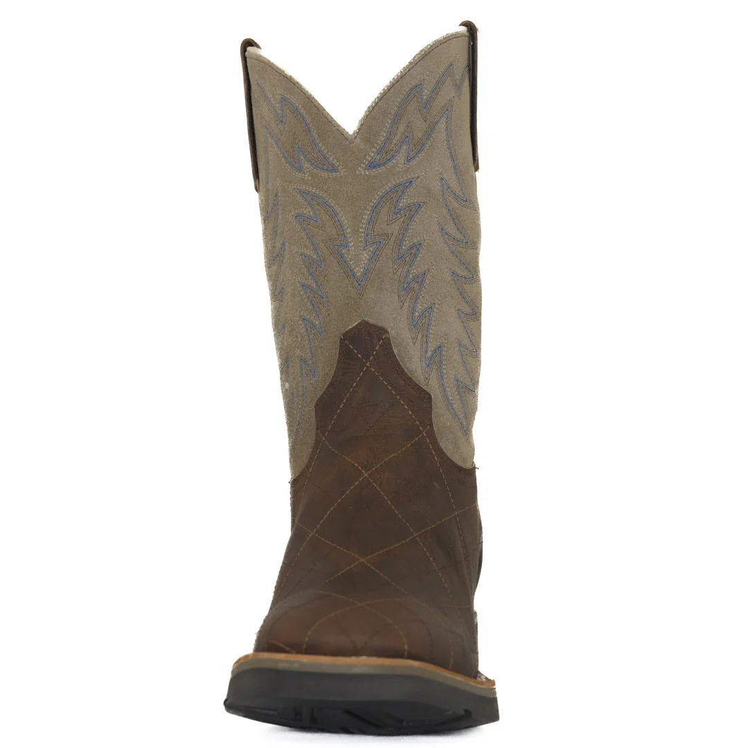 Roper Men's Diamond Stitching Shape Suede Boots