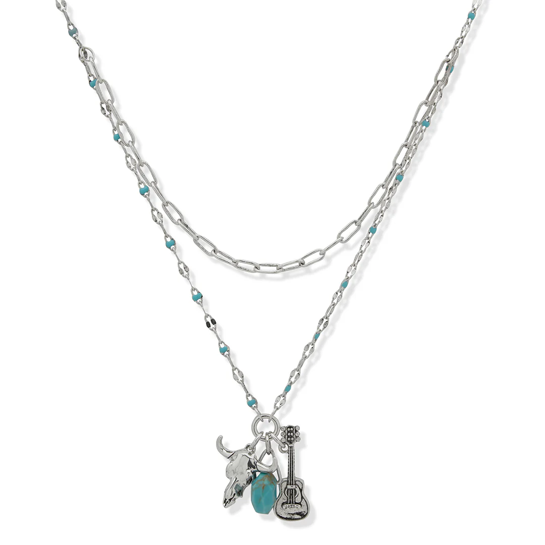 Lainey Wilson Guitar Charm 16 Necklace