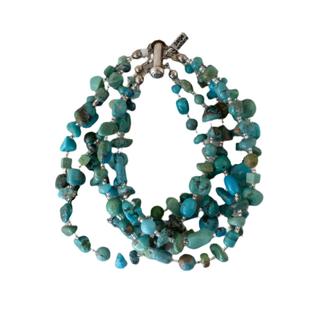 Paige Wallace 6 Strand Bead Mix Bracelet