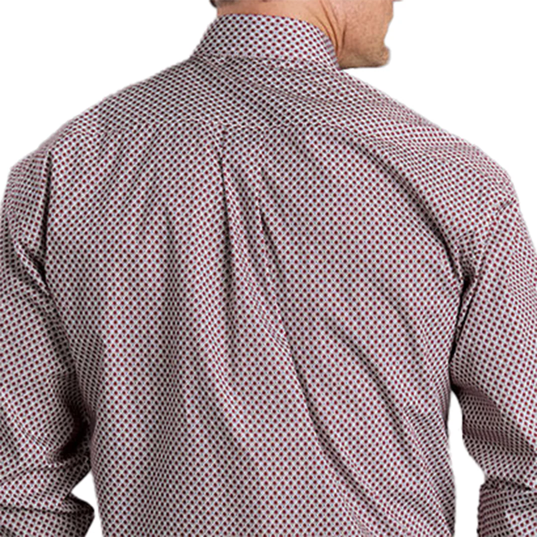 Stetson Men's Geometric Print Long Sleeve Button Shirt