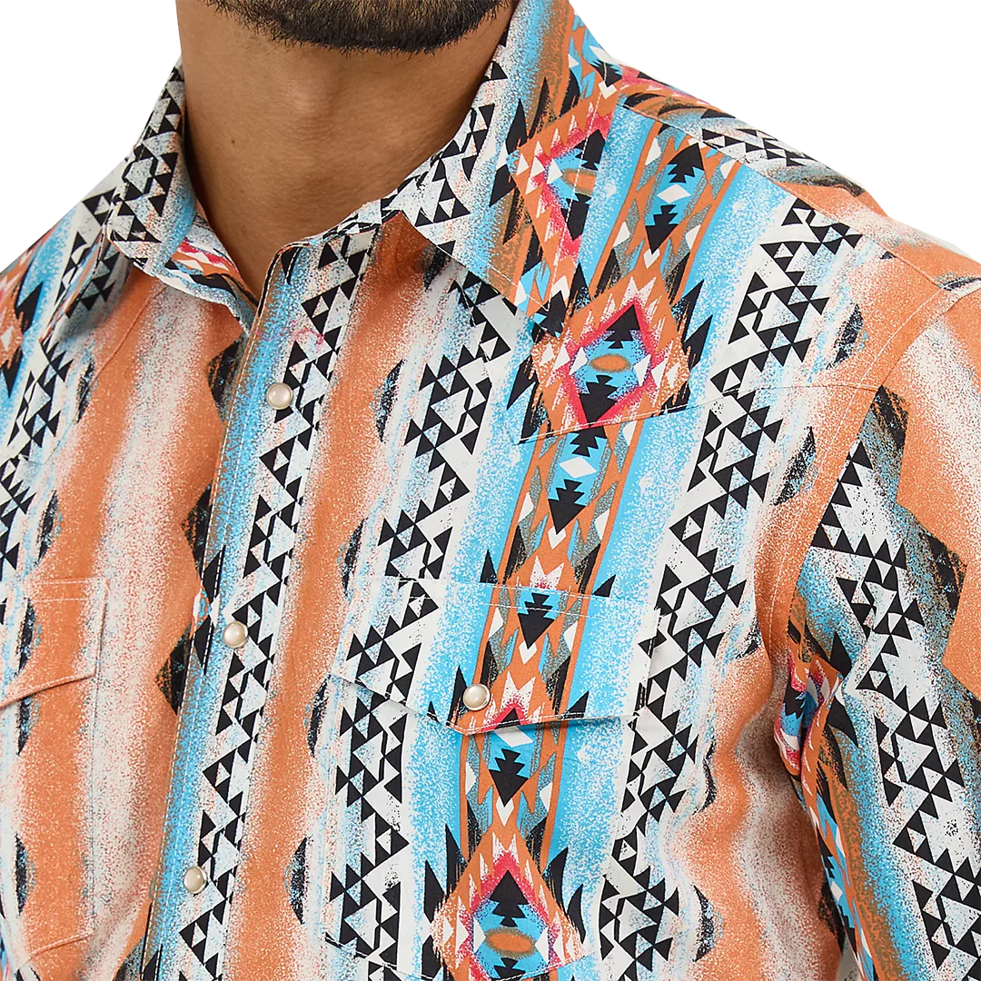 Wrangler Men's Checotah Long Sleeve Snap Shirt