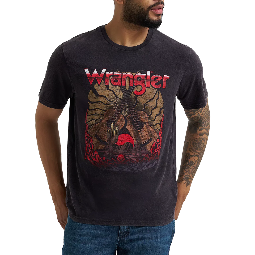 Wrangler Men's Guitar Logo Graphic T-Shirt