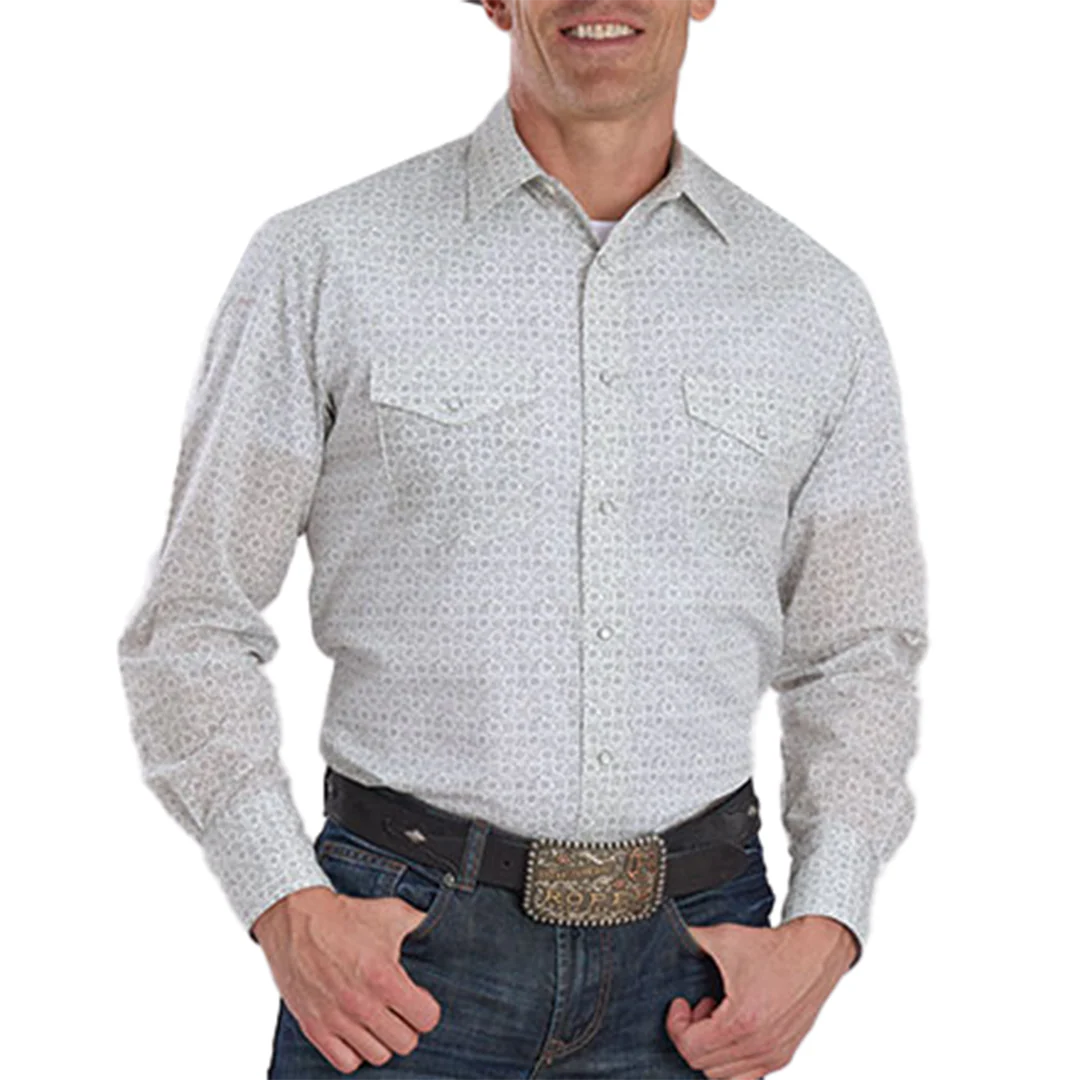 Roper Men's Floral Print Snap Shirt