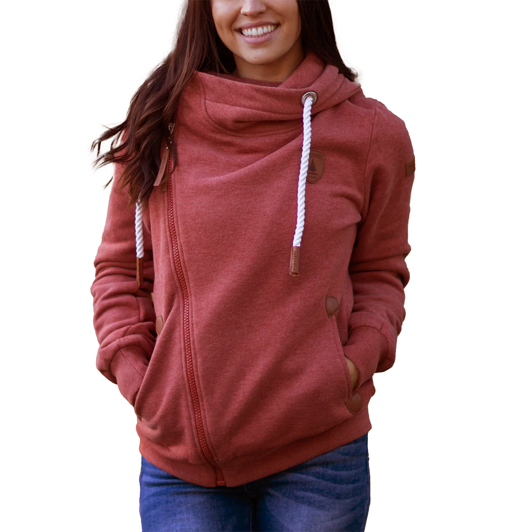 Wanakome Women's Athena Asymmetrical Zip Hoodie