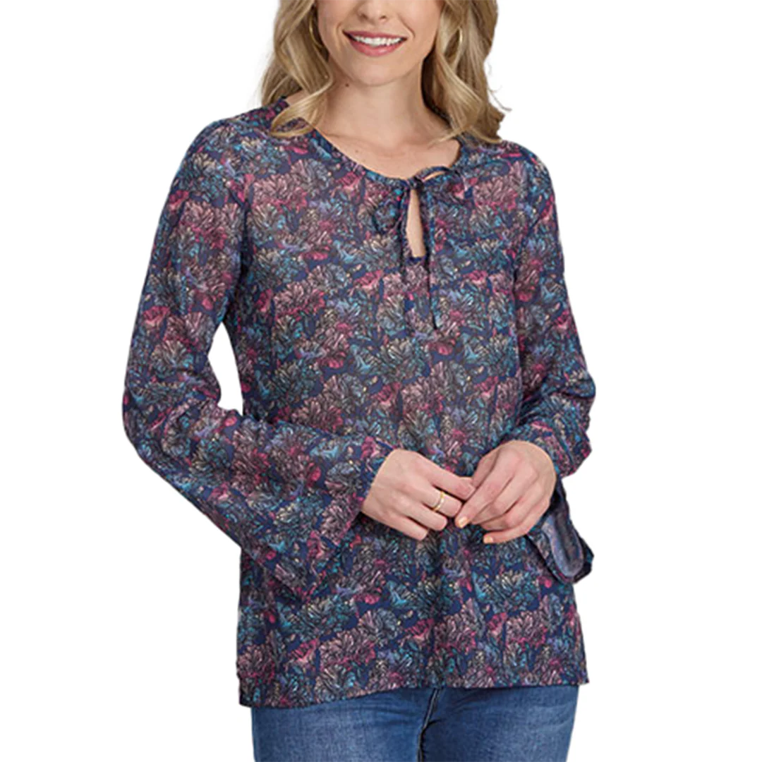 Roper Women's Romantic Floral Blouse