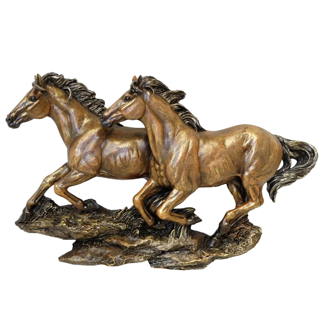 De Leon Running Horses Wall Sculpture