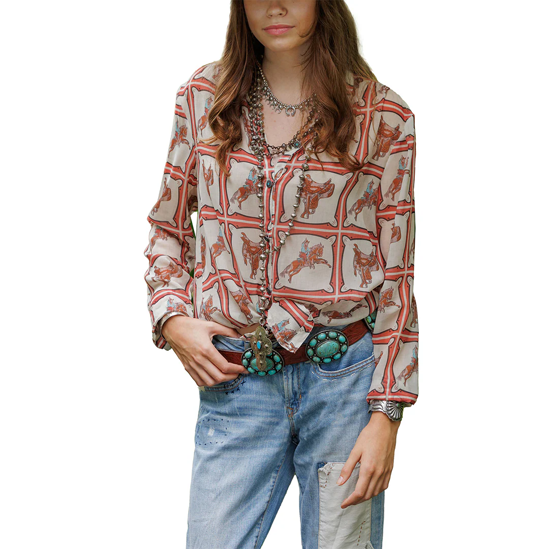 Tasha Polizzi Women's Monty Print Long Sleeve Shirt