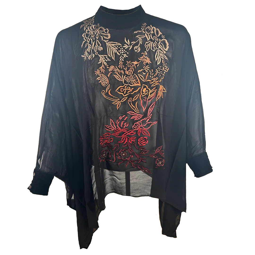 Vintage Collection Women's Shier Cape Embroidery