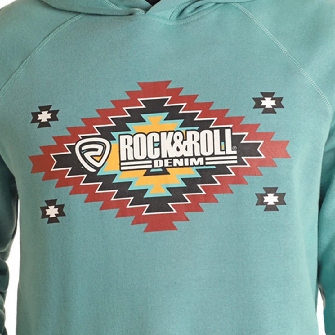 Rock & Roll Denim Unisex Aztec Logo Hoodie