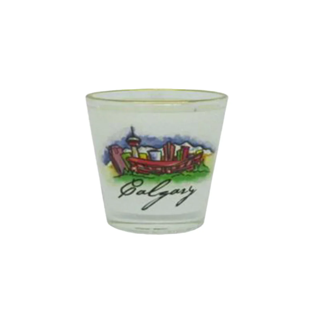 Postcard Souvenirs Calgary Shot Glass