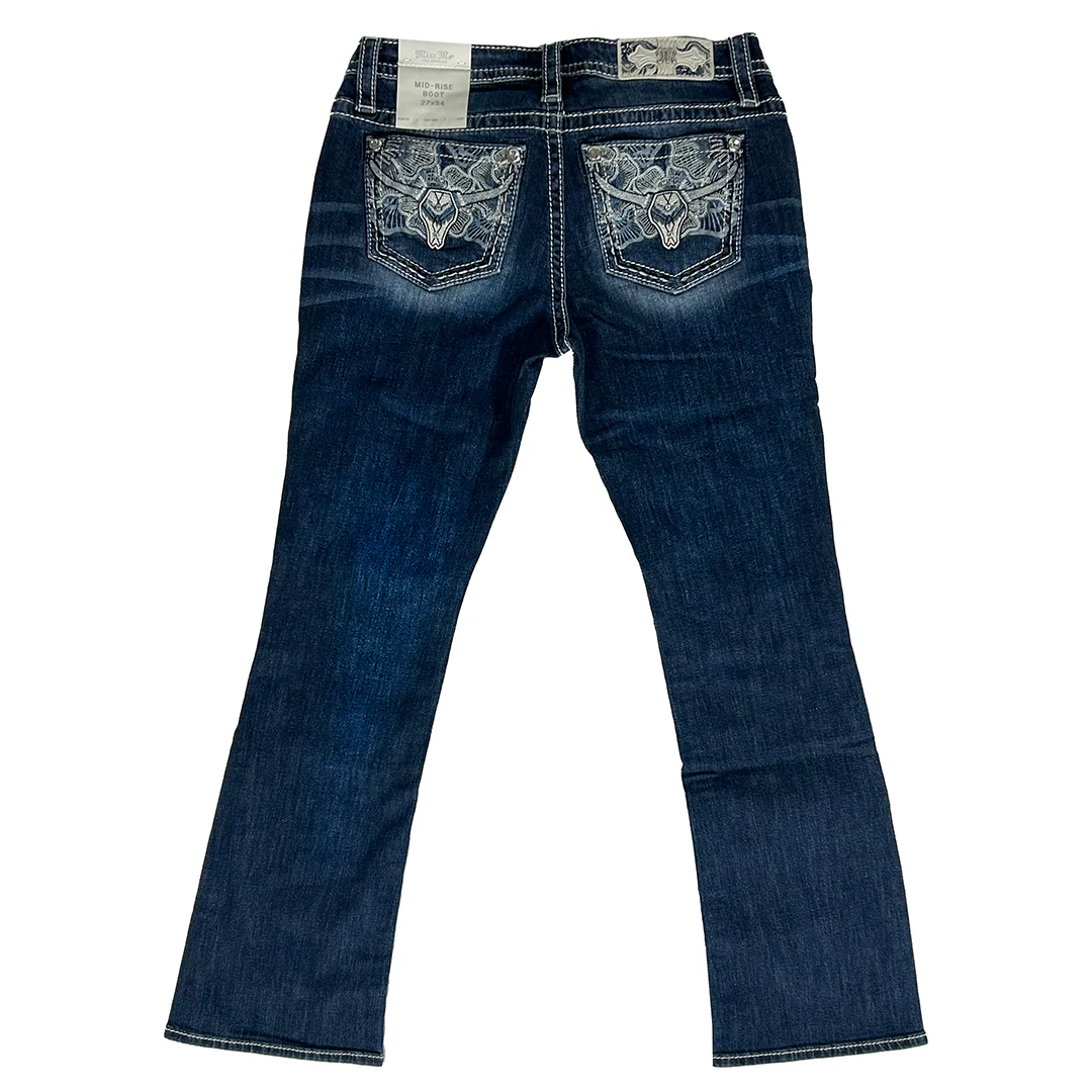 Miss Me Women's Steer Head Bootcut Jeans