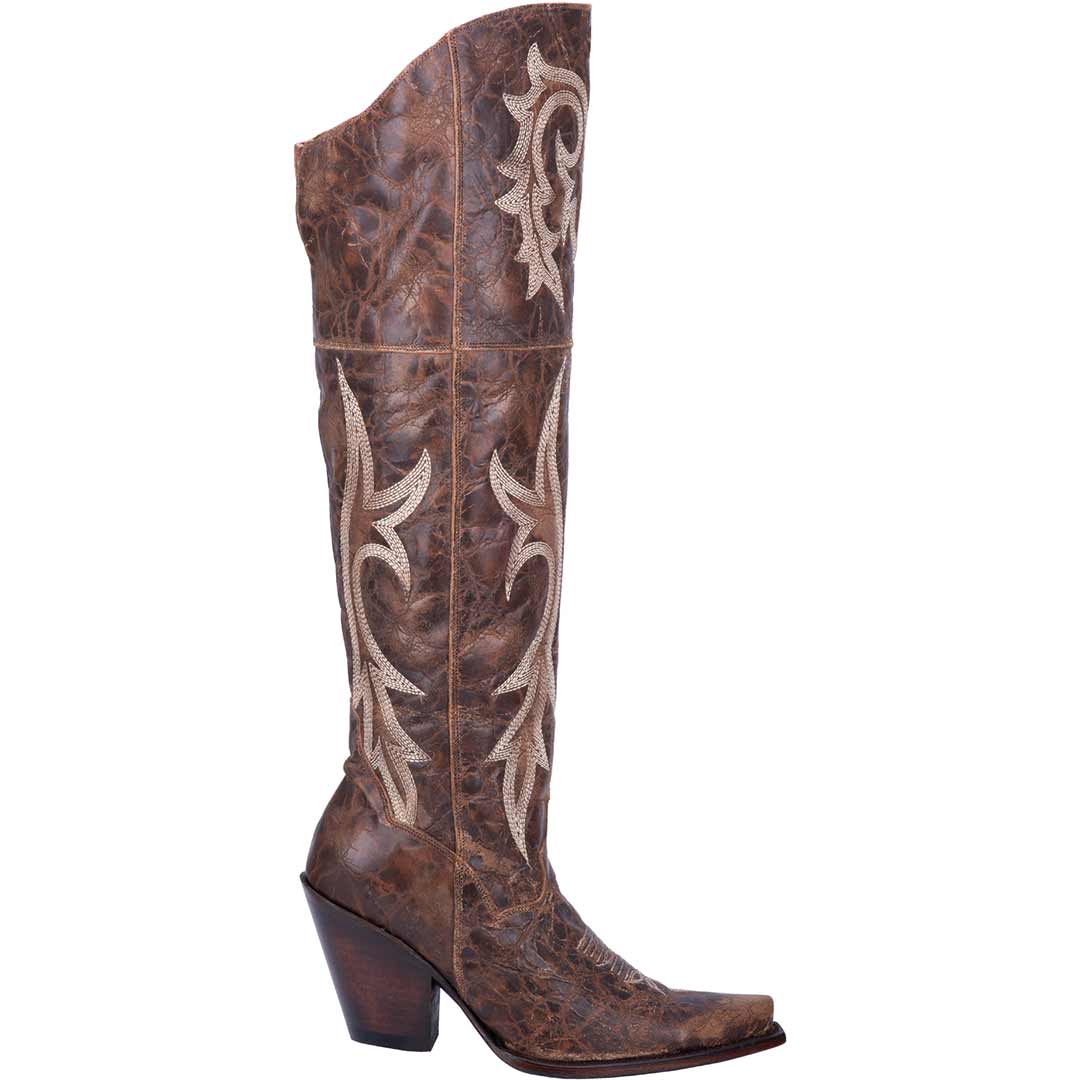Dan Post Women's Jilted Leather Over the Knee Cowgirl Boots
