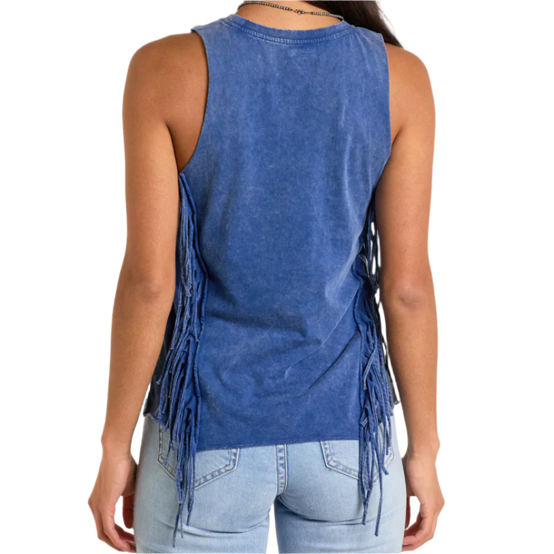 Rock & Roll Cowgirl Women's Wild West Fringe Tank Top