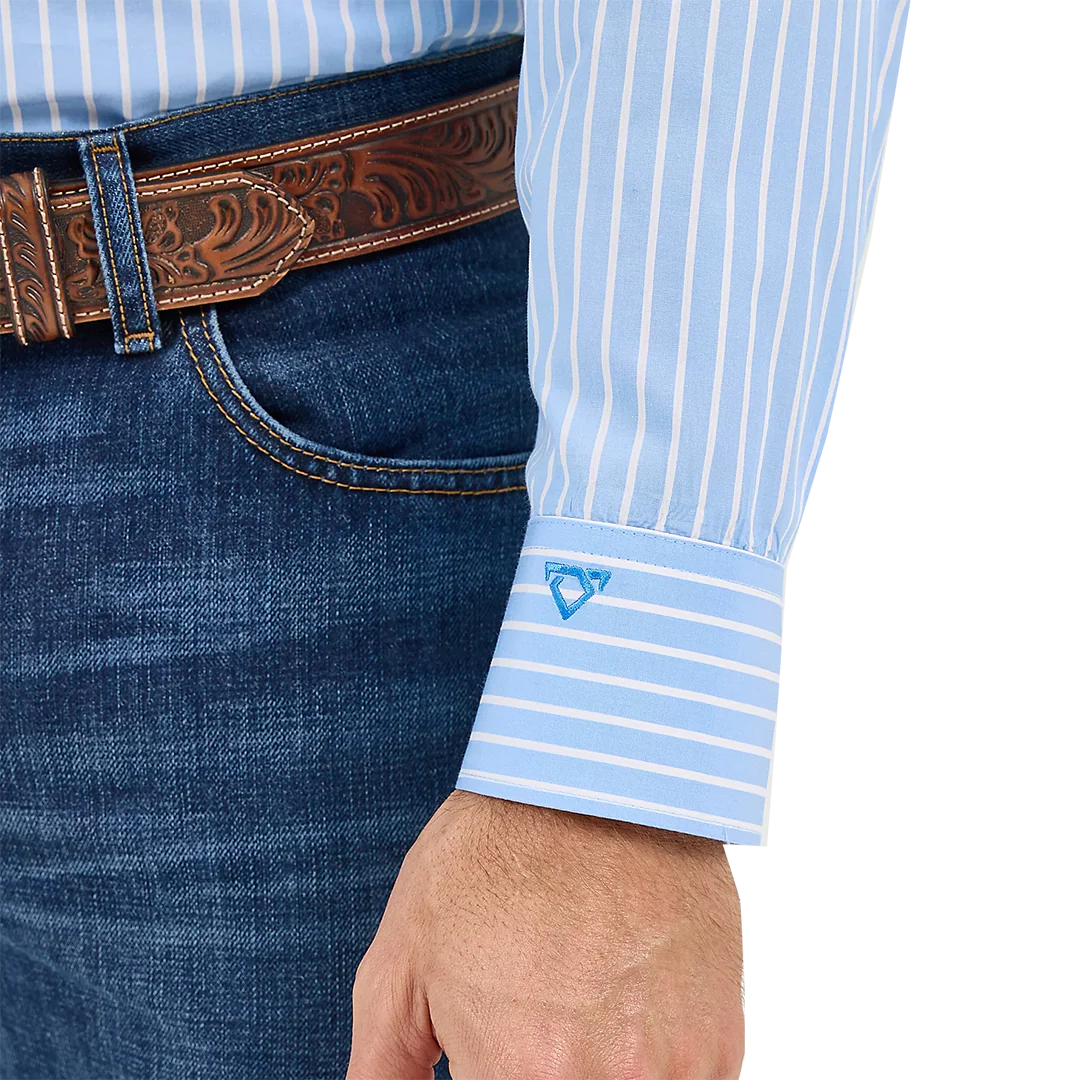 Wrangler Men's Cody Johnson Stripes Long Sleeve Button Shirt