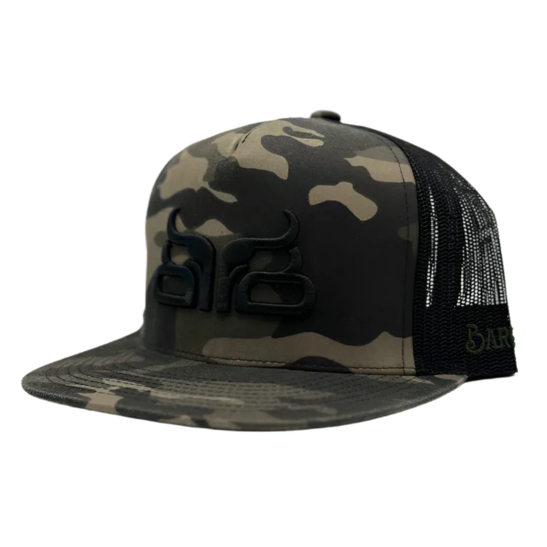 Baredown Brand Unisex Black Logo Cap