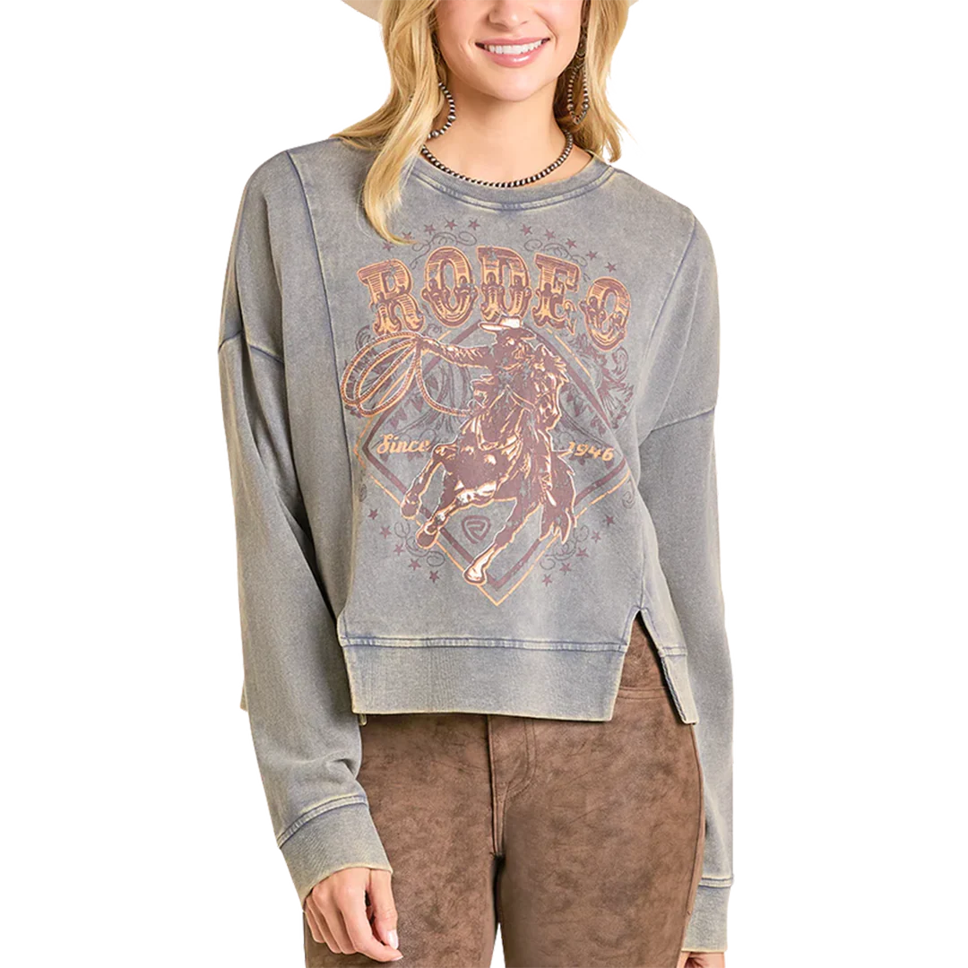 Rock & Roll Denim Women's Graphic Print Pullover