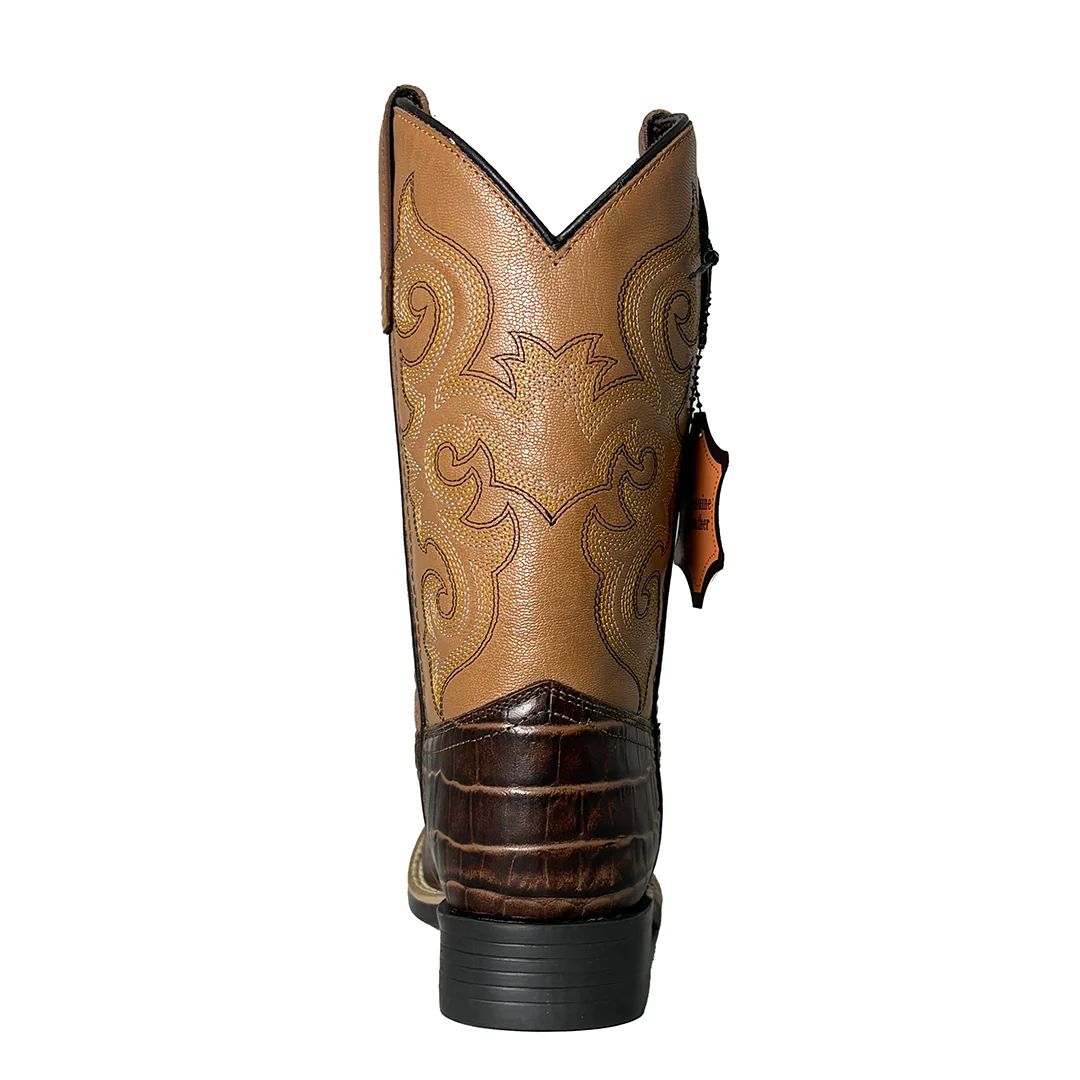 Cowboy Legend Boys' Crocodile Western Boots