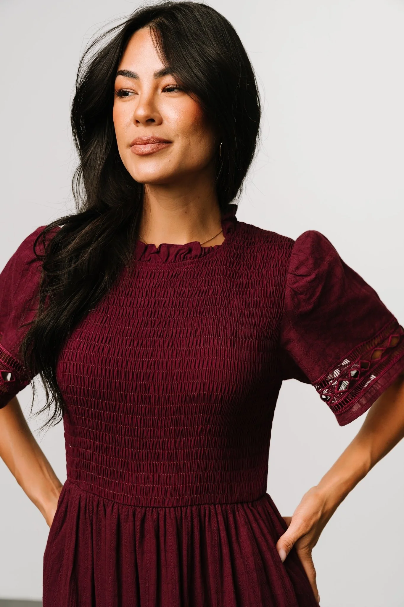 Loveland Geo Lace Maxi Dress | Mulberry