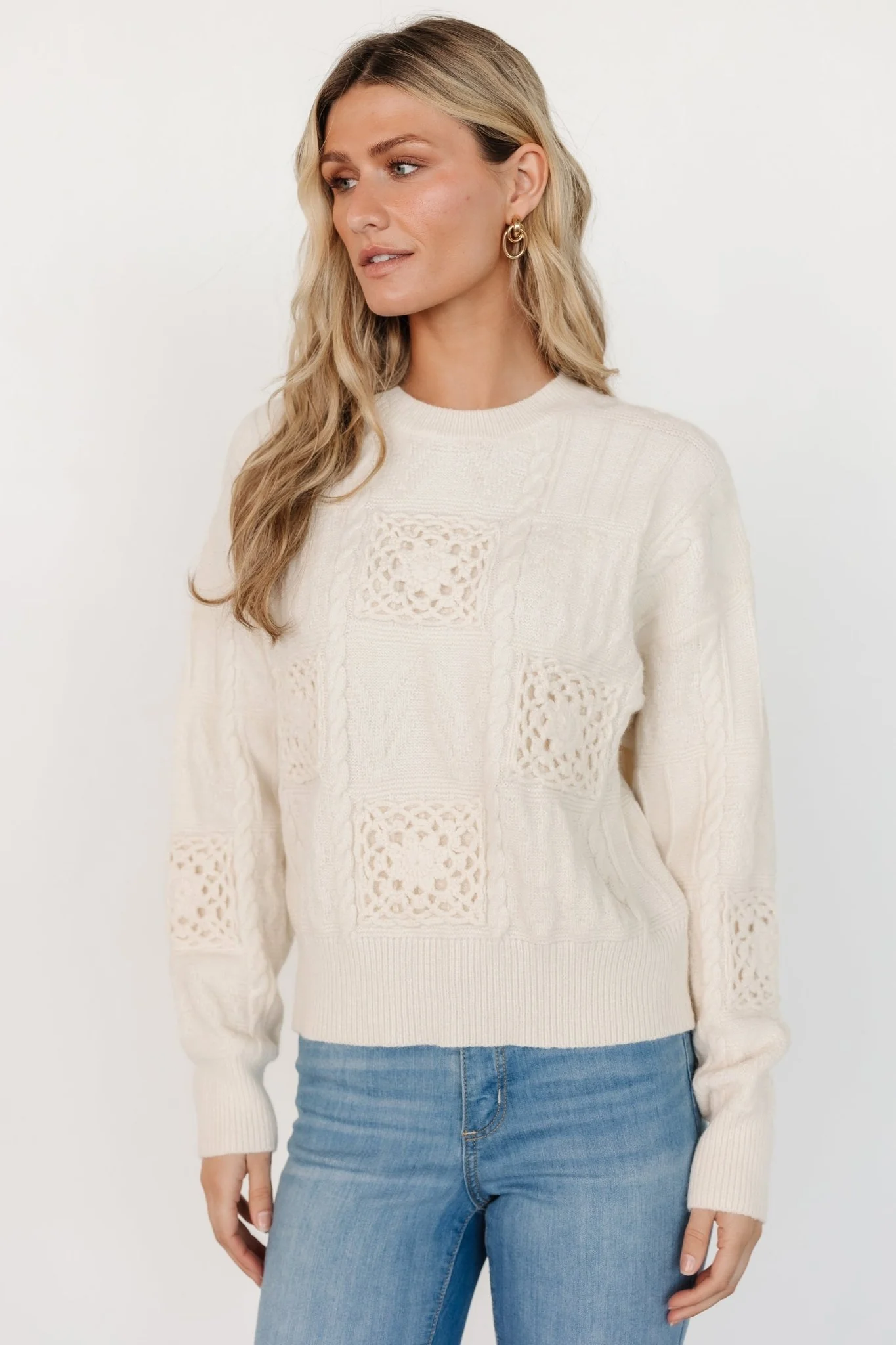 Meadow Knit Sweater | Cream