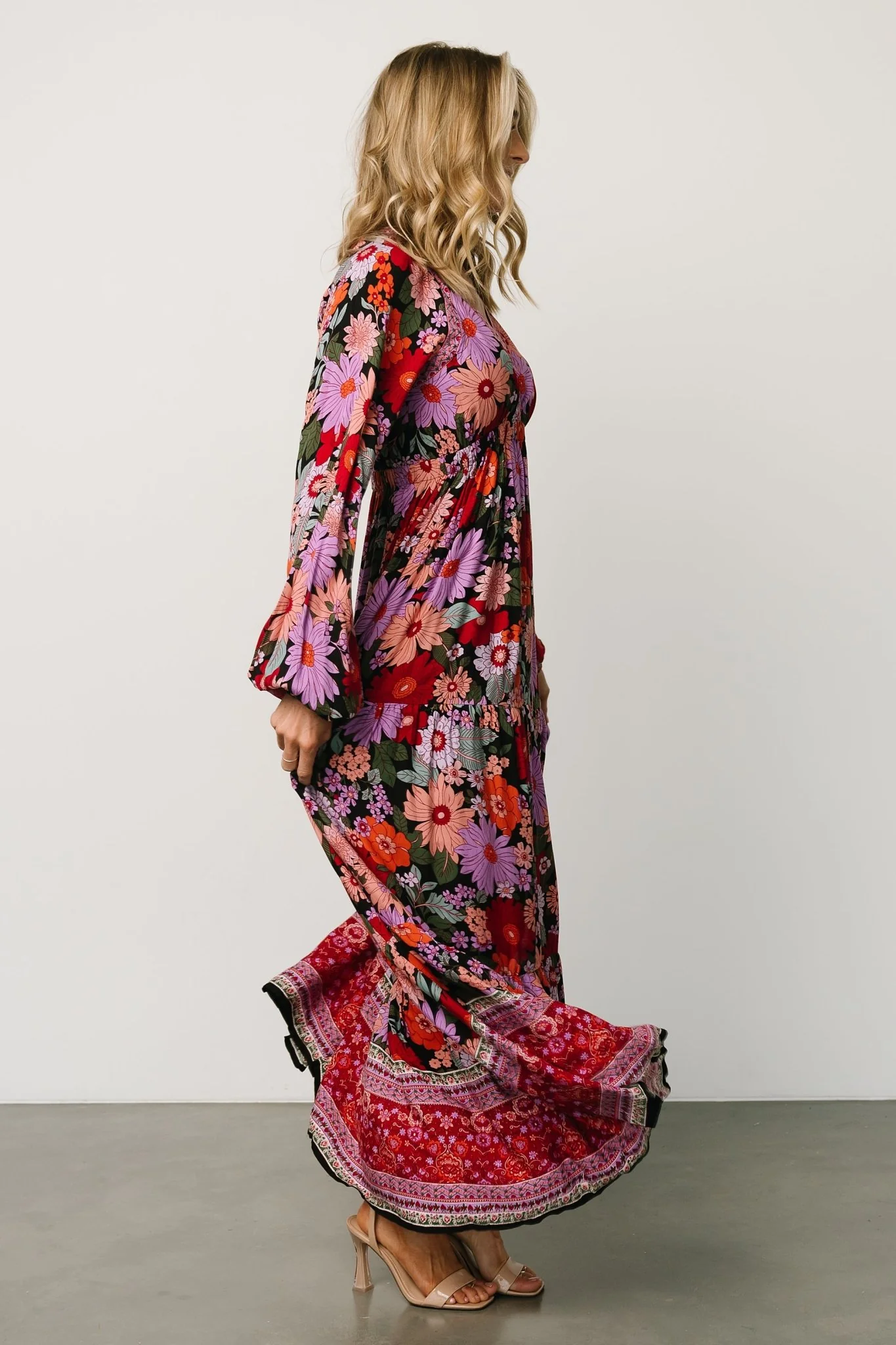 Malena Maxi Dress | Black Multi