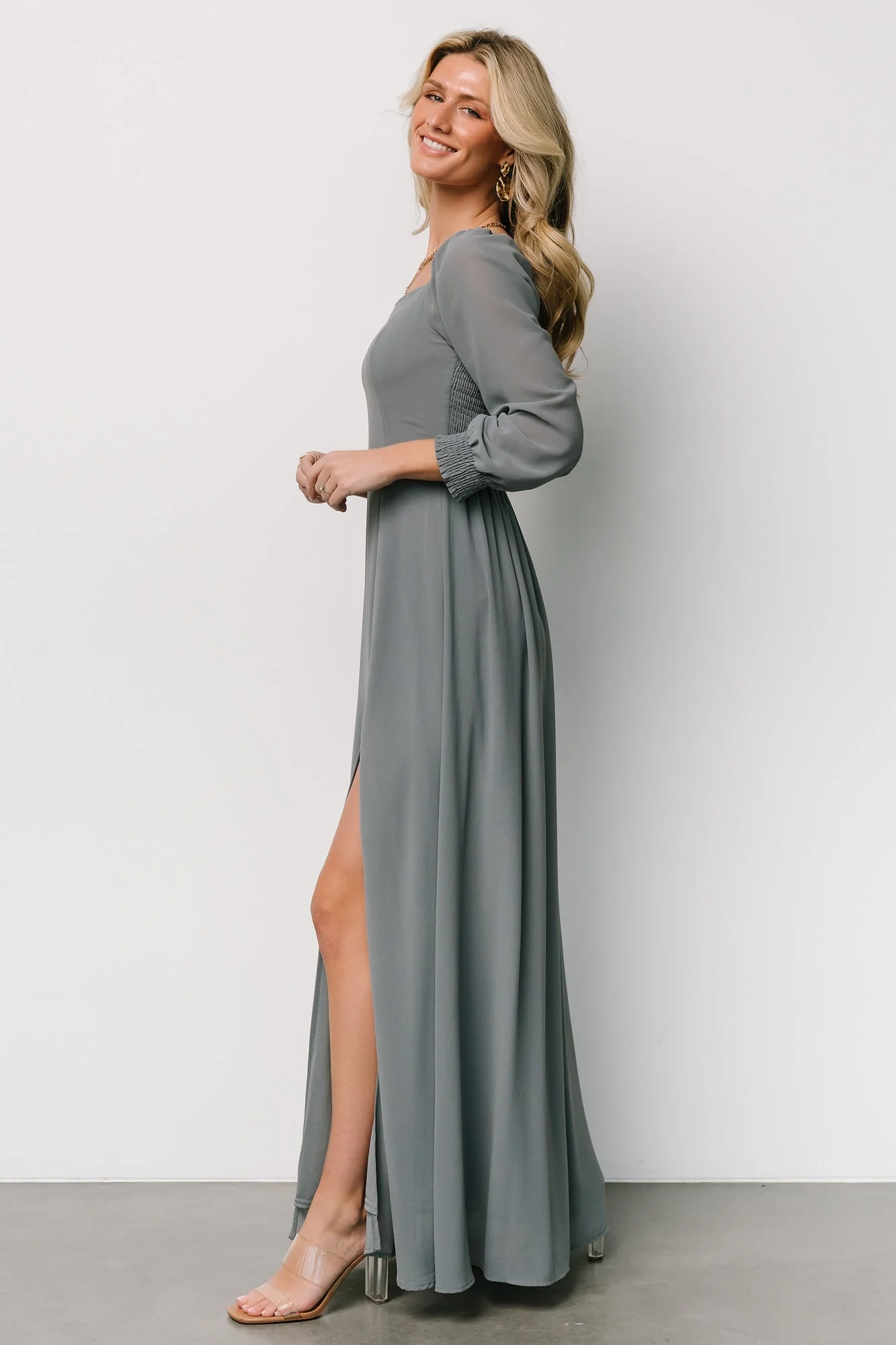 Giselle Maxi Dress | Dusty Blue
