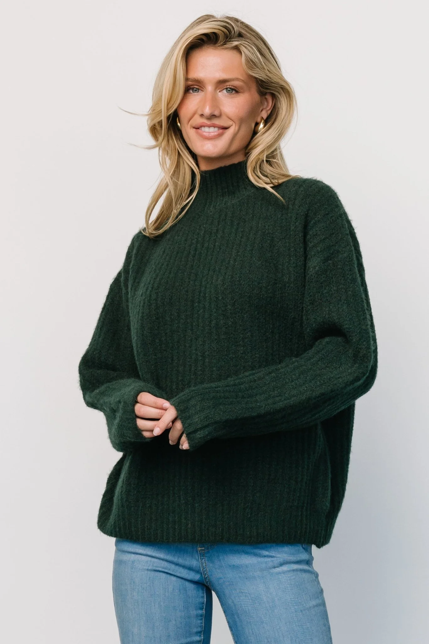Fallon Sweater | Dark Green
