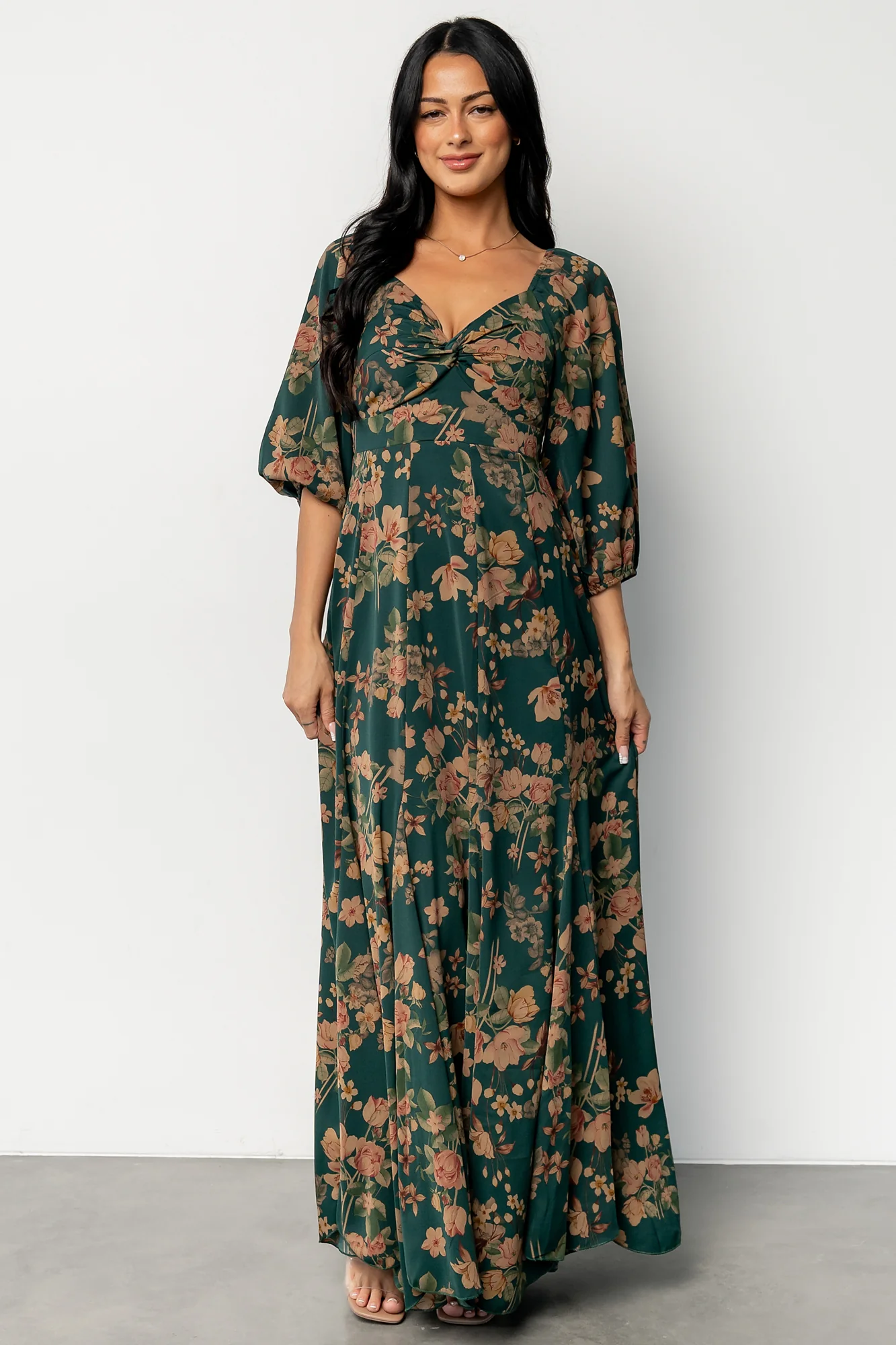 Liesel Maxi Dress | Green + Copper Floral