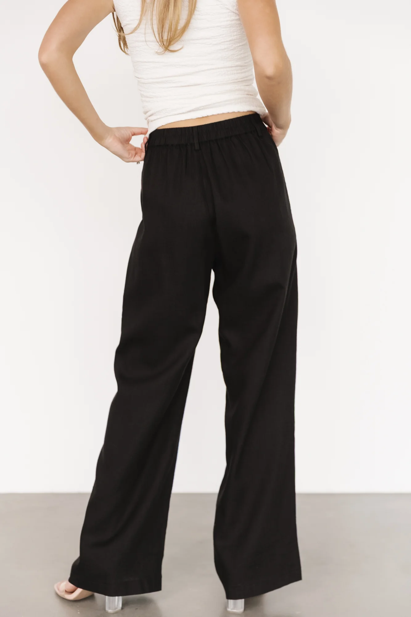 Malin Wide Leg Pants | Black