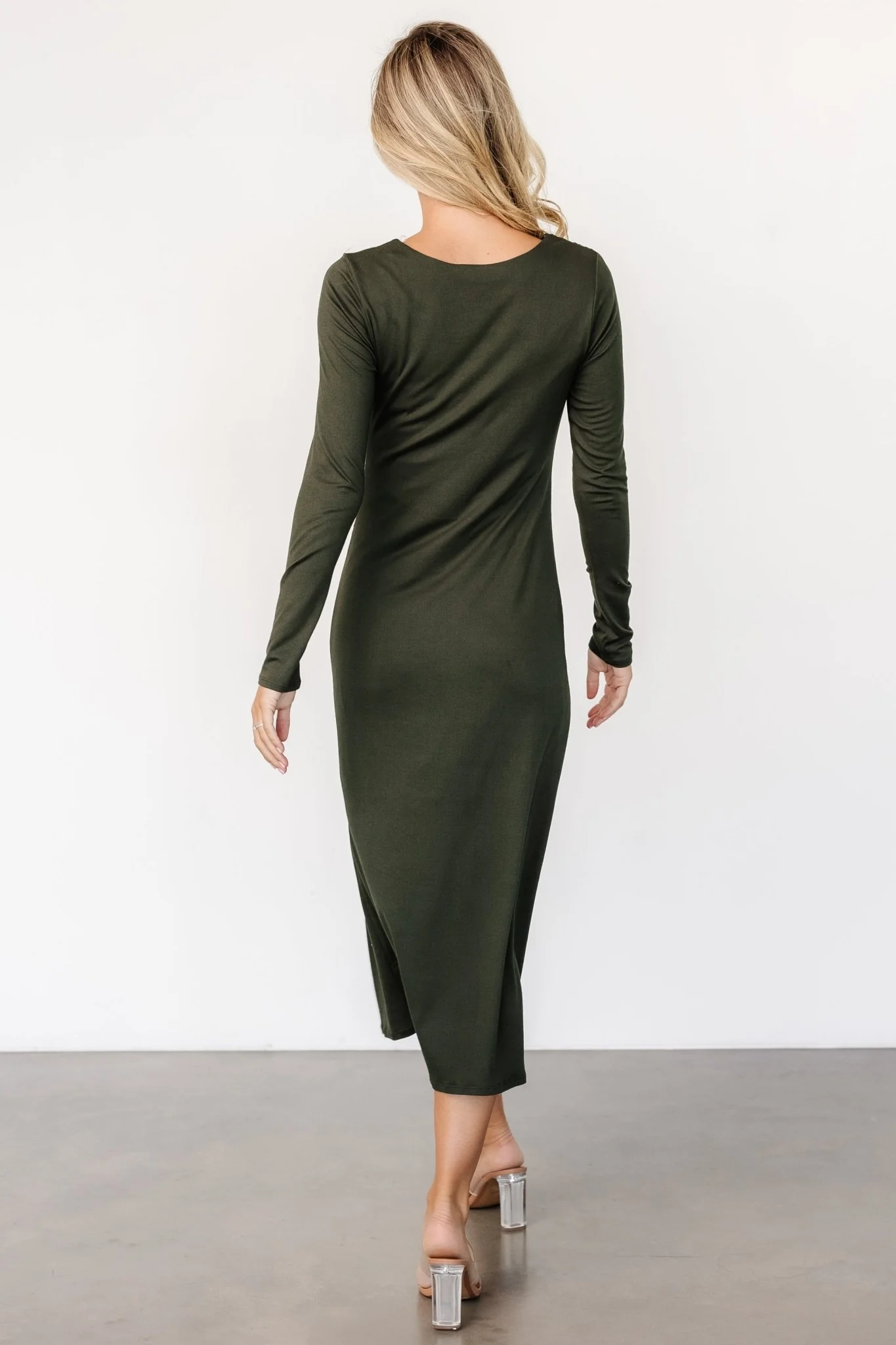 Jaelyn Ruched Dress | Olive