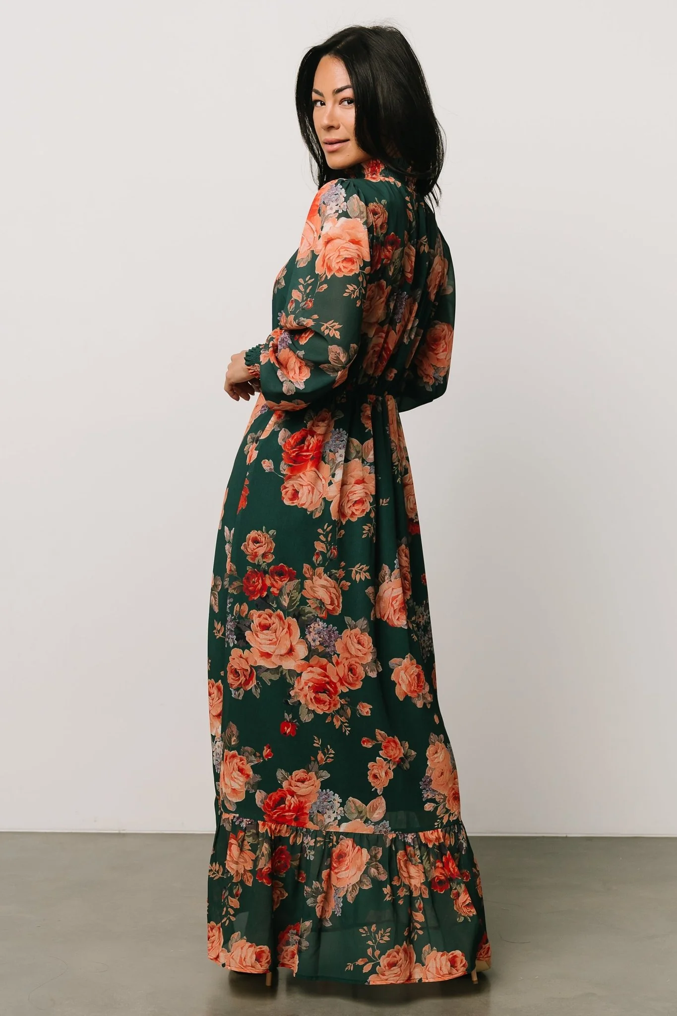 Luciana Maxi Dress | Green Multi