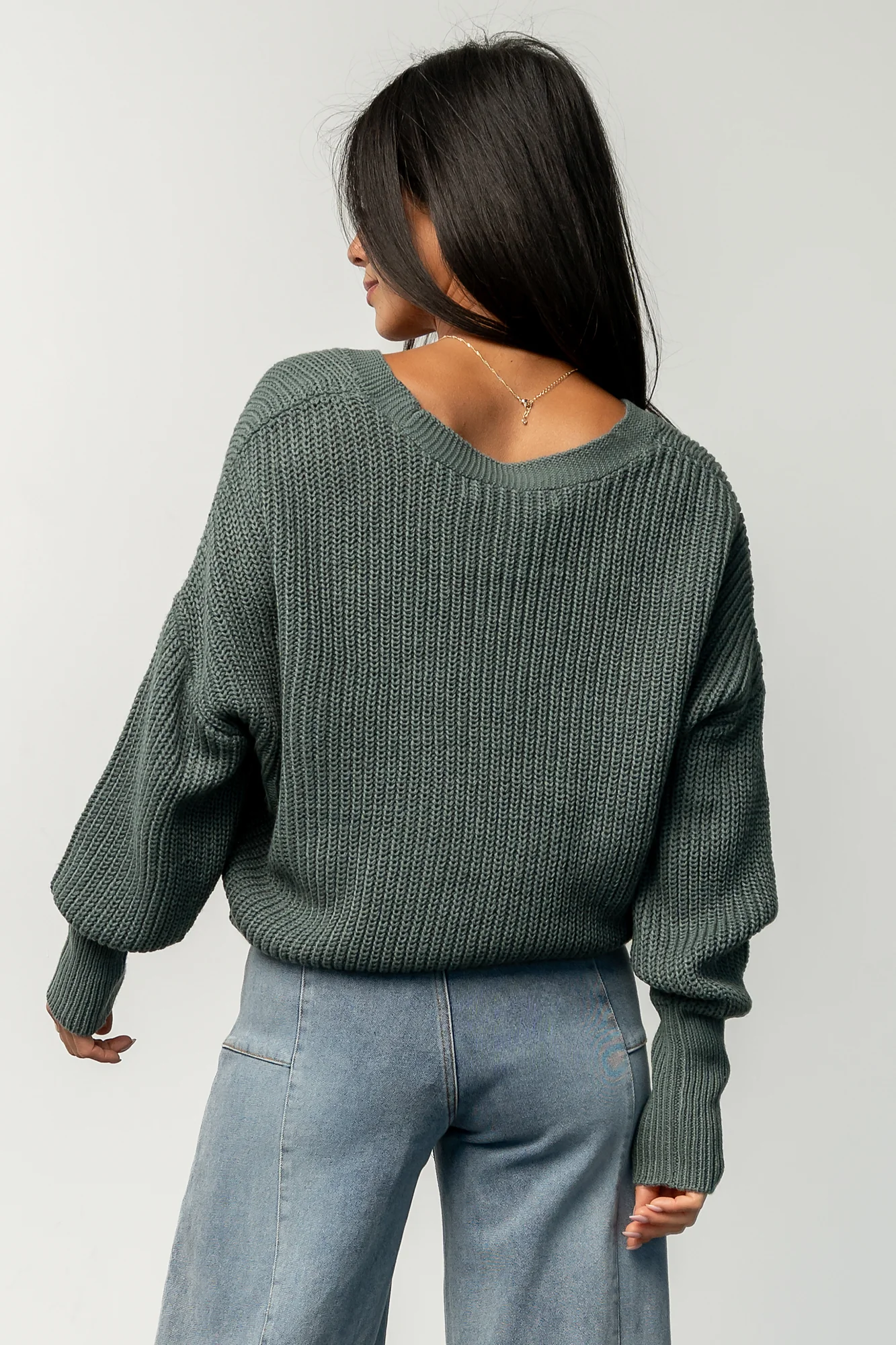 Gracie Knit Cardigan | Winter Green