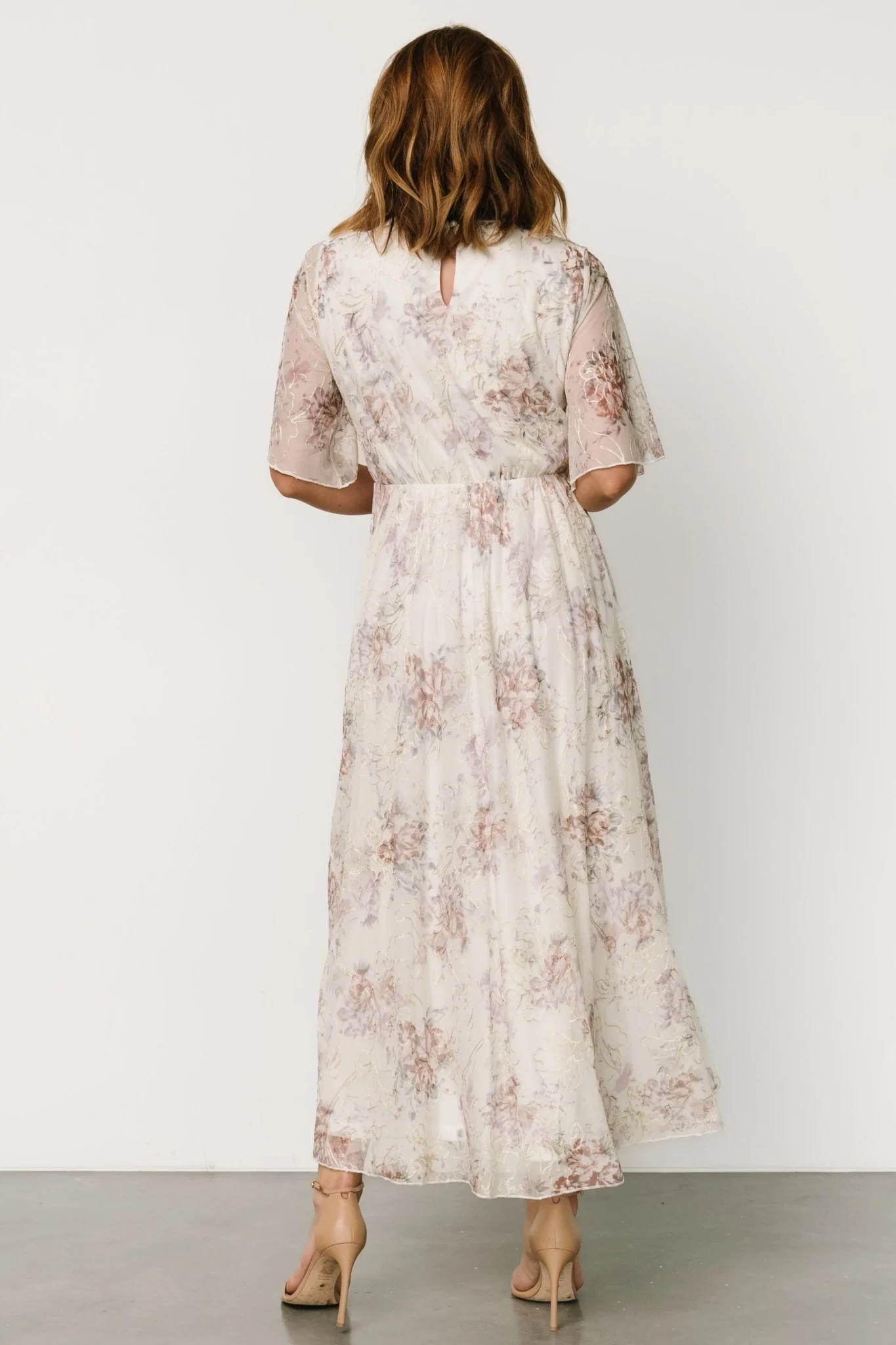 Kathreen Midi Dress | Ivory Floral