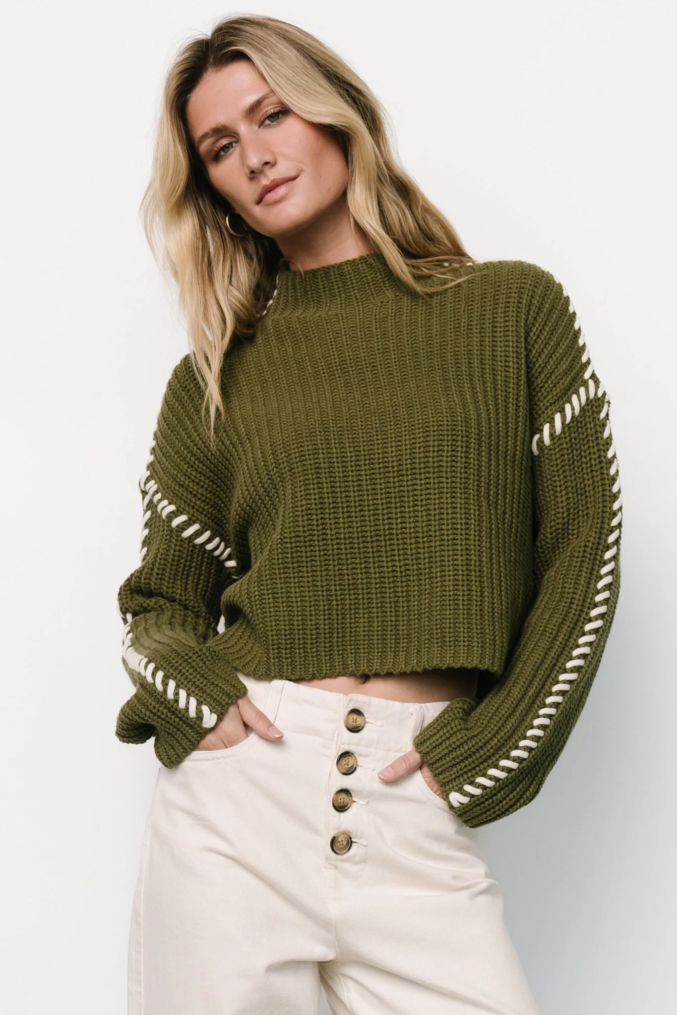 Madden Knit Sweater | Olive