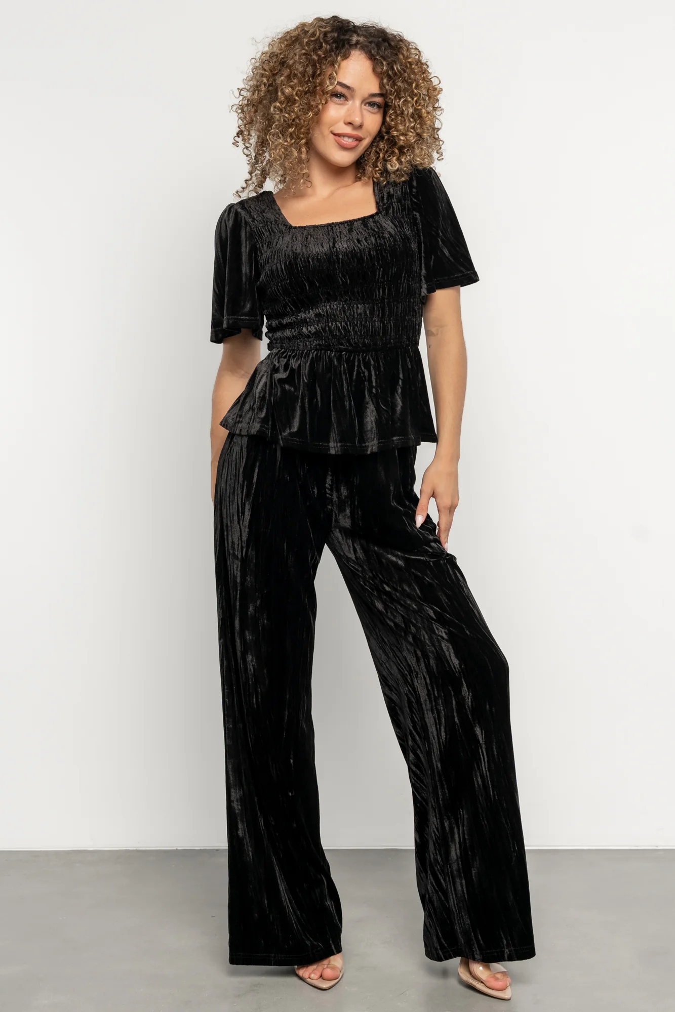 Elin Velvet Set | Black