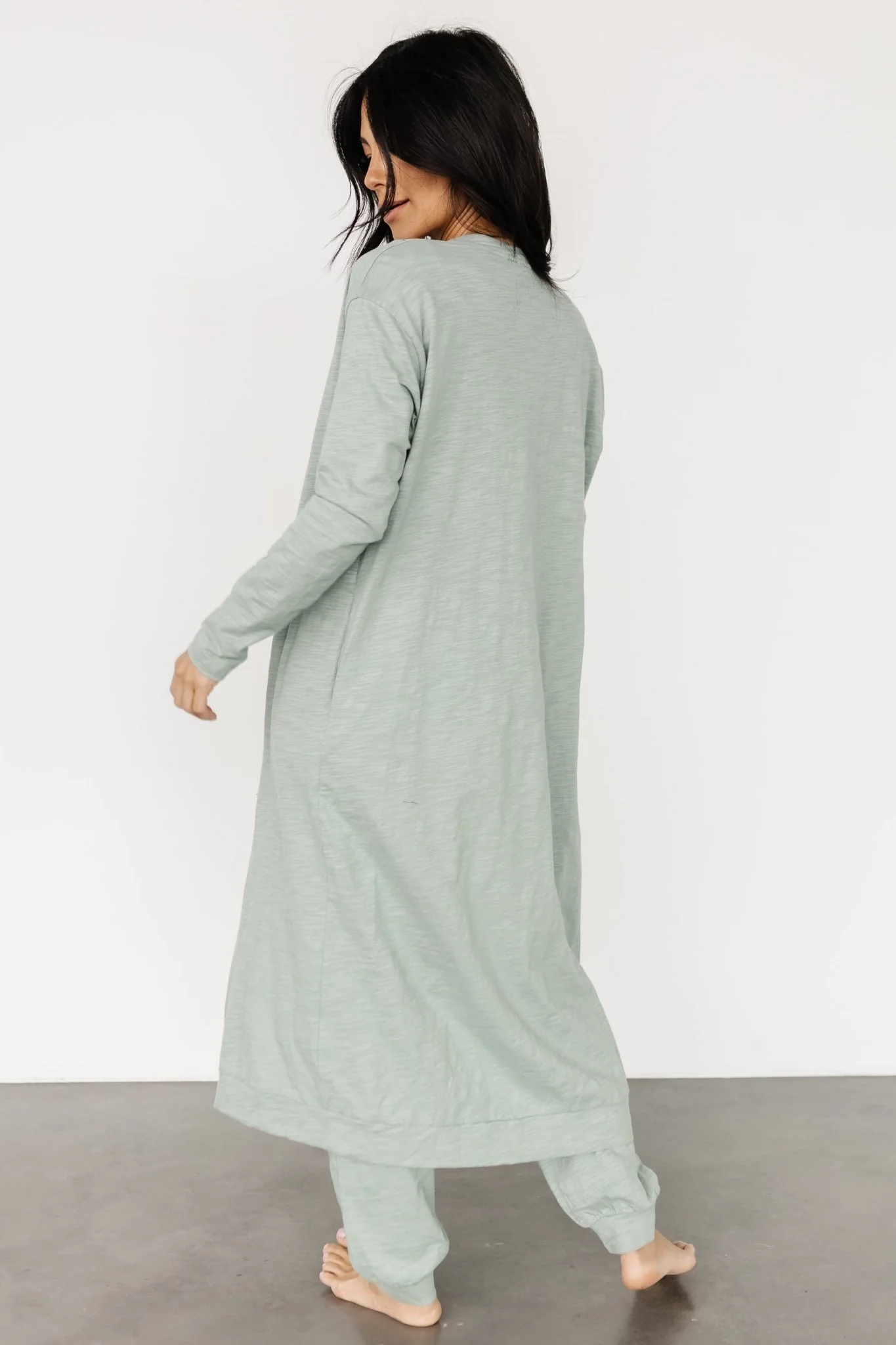 Janae Jumpsuit + Cardigan Set | Sage