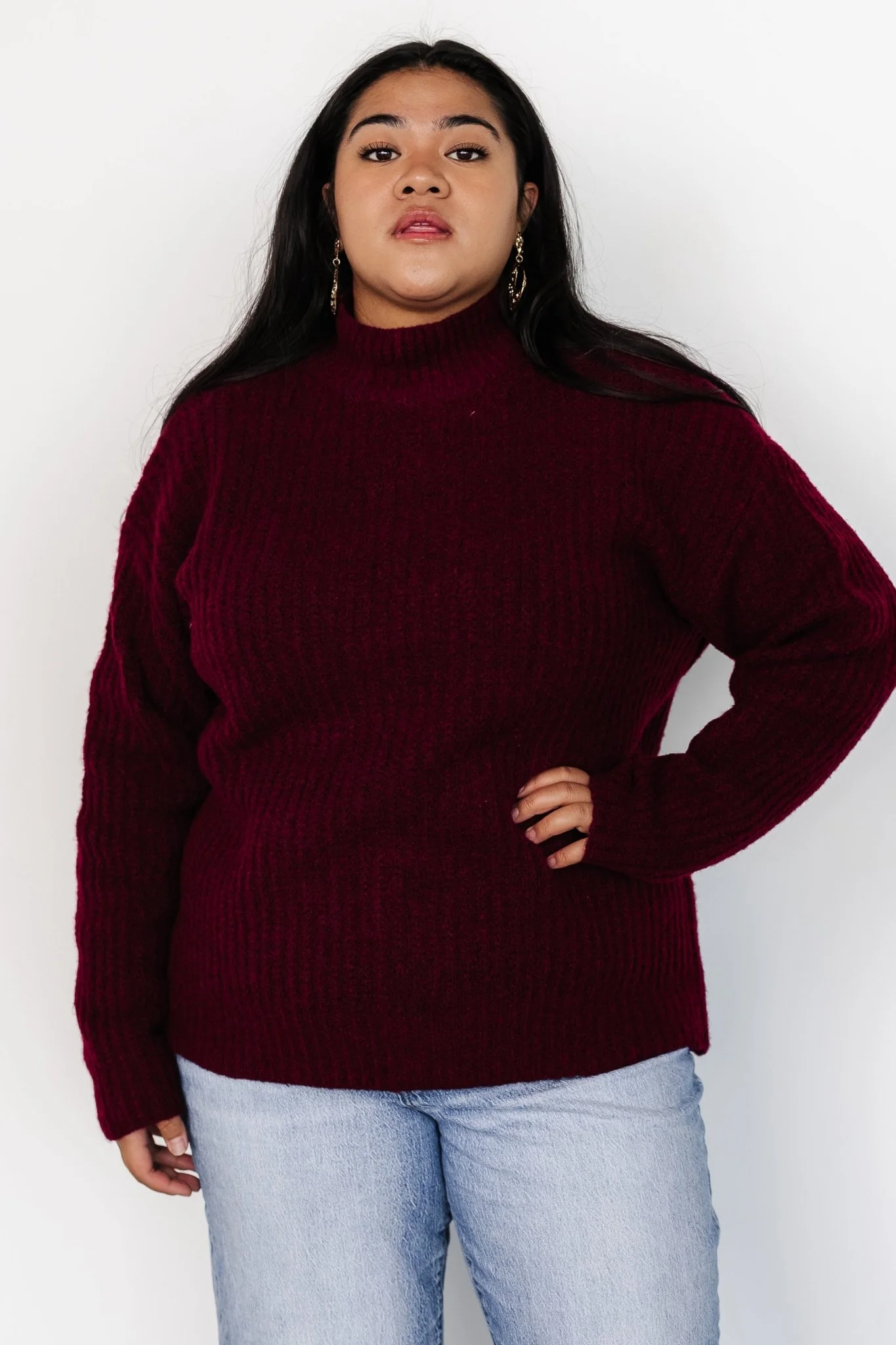 Fallon Sweater | Mulberry