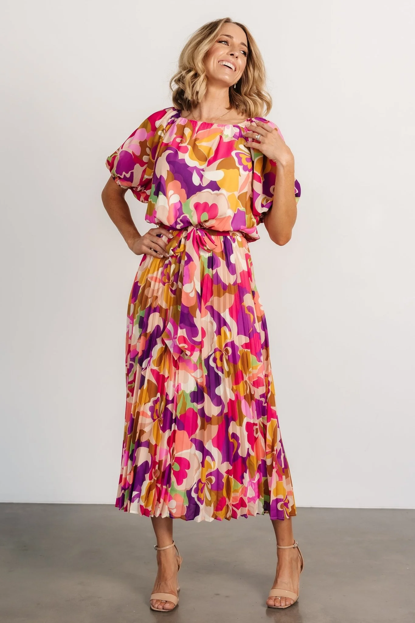 Maven Midi Dress | Multi Print