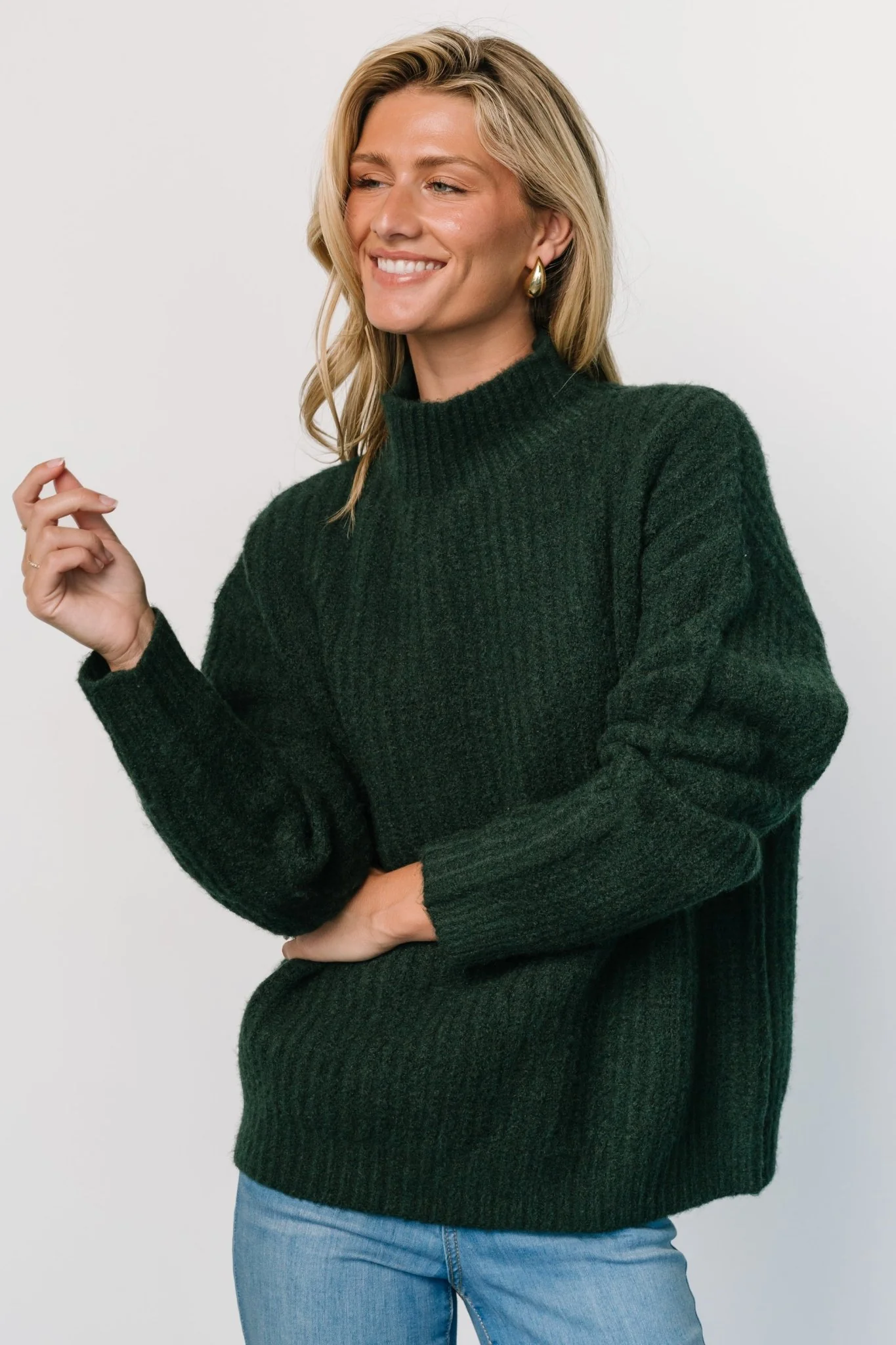 Fallon Sweater | Dark Green