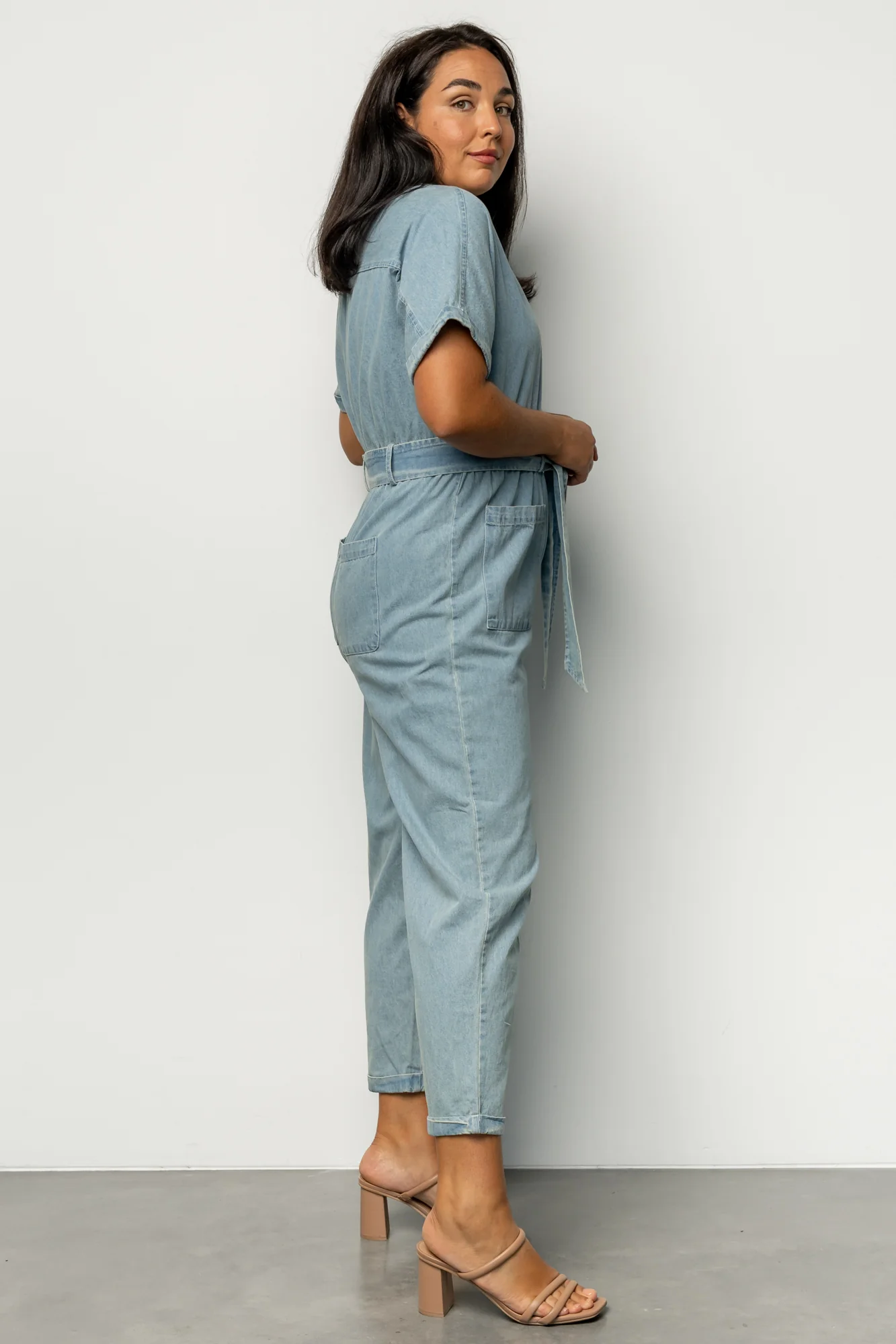 Mateo Button Up Jumpsuit | Denim